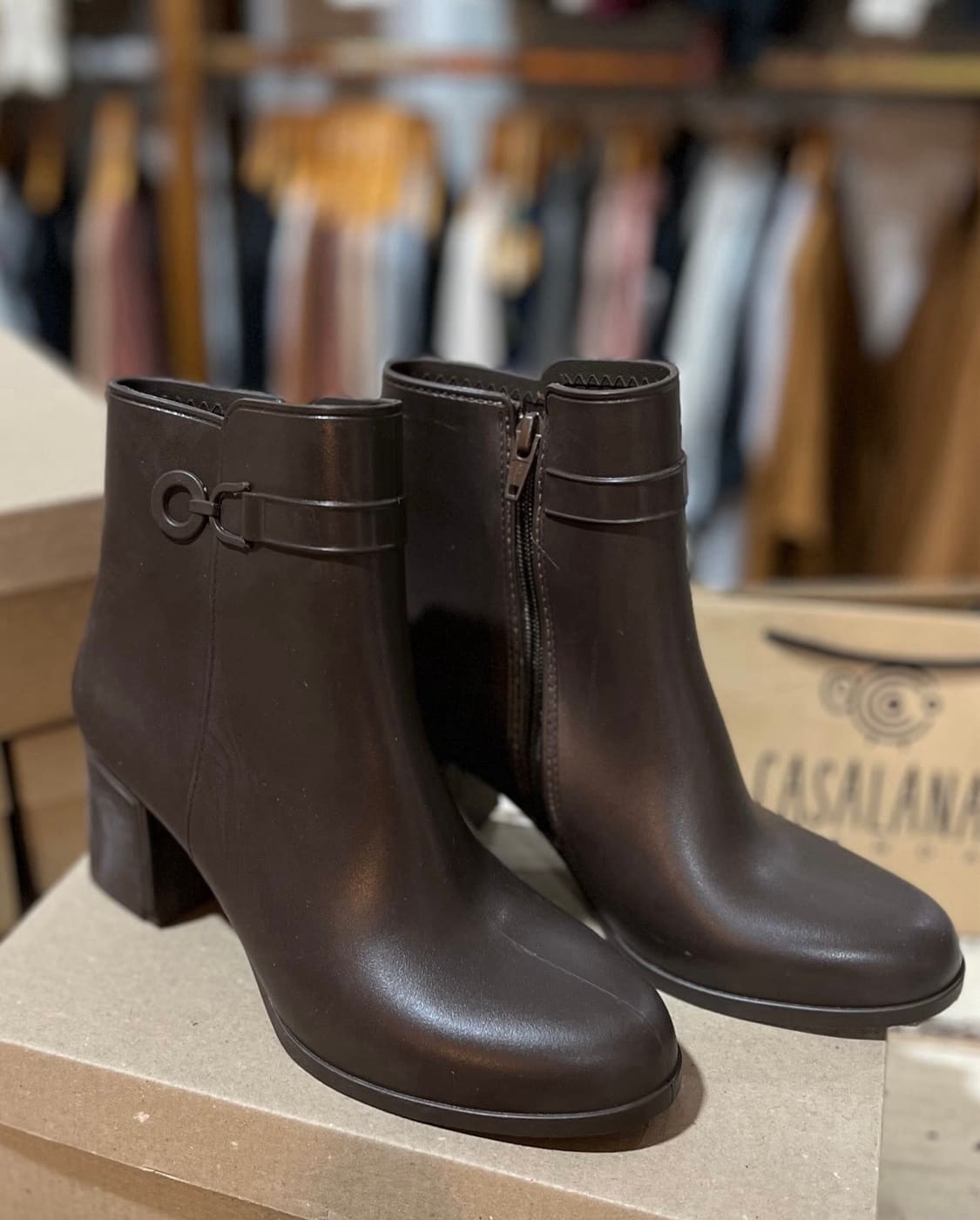 Bota de Lluvia Chocolate
